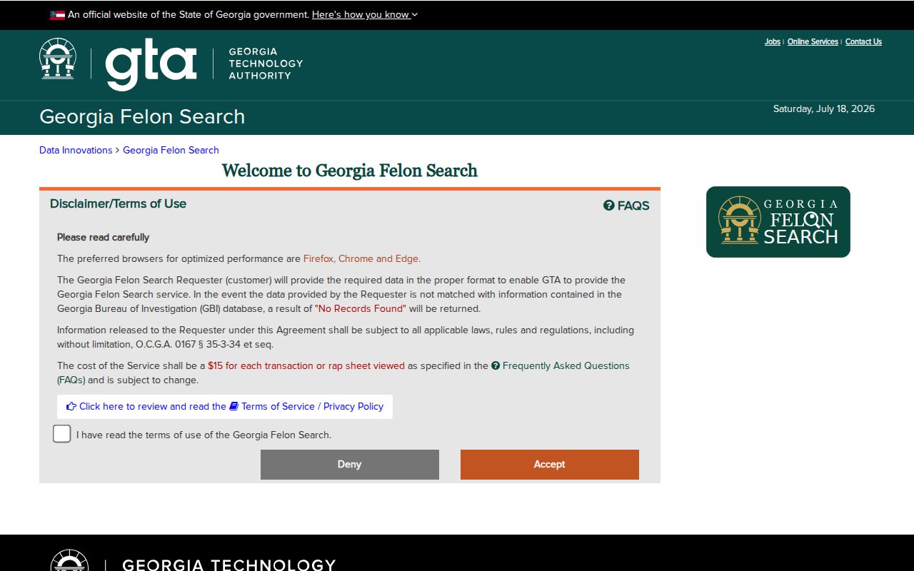Early County criminal history Georgia Felon Search