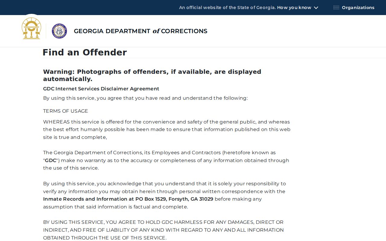 Early County criminal records GDC offender query